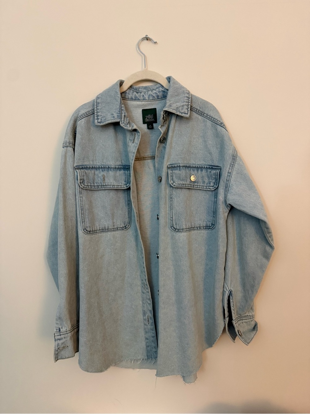 NWOT Oversized Light Blue Denim jacket - Women’s